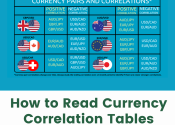 how to read currency correlation tables